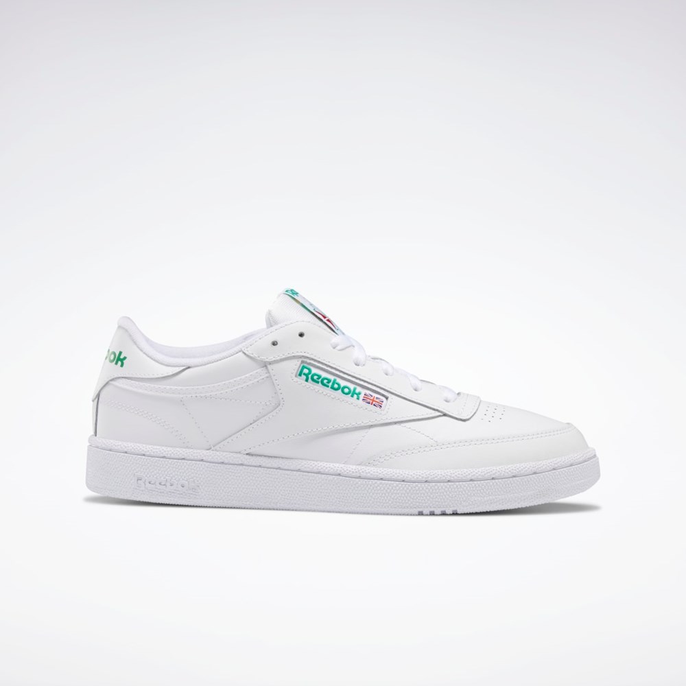 Reebok Club C 85 Shoes Biele Zelene | JZKRS5128