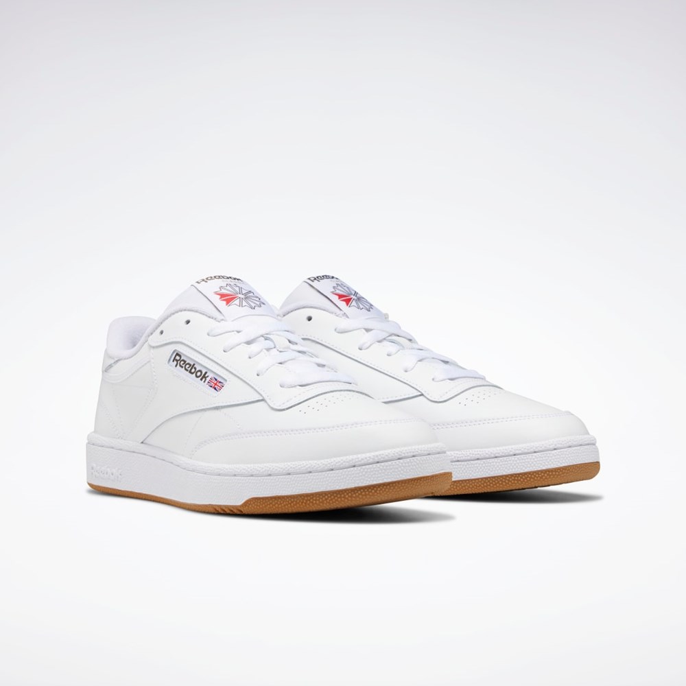 Reebok Club C 85 Shoes Biele Zelene | KDJBP4139