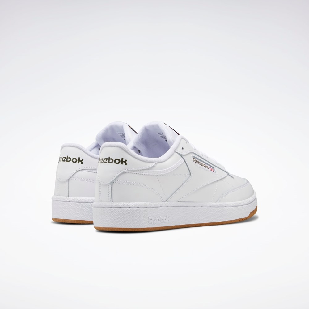 Reebok Club C 85 Shoes Biele Zelene | KDJBP4139