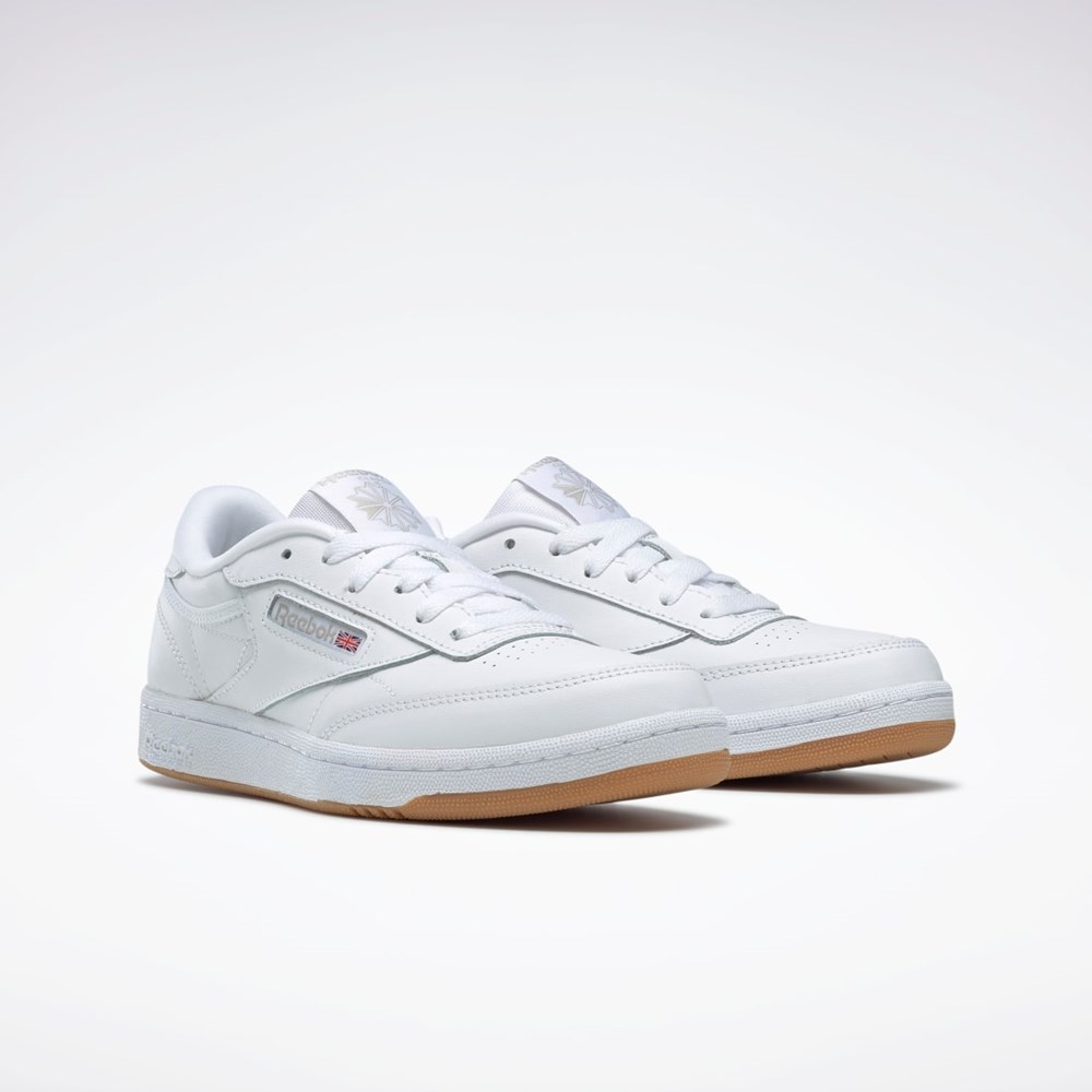 Reebok Club C Shoes - Grade School Biele | ALCNI0932