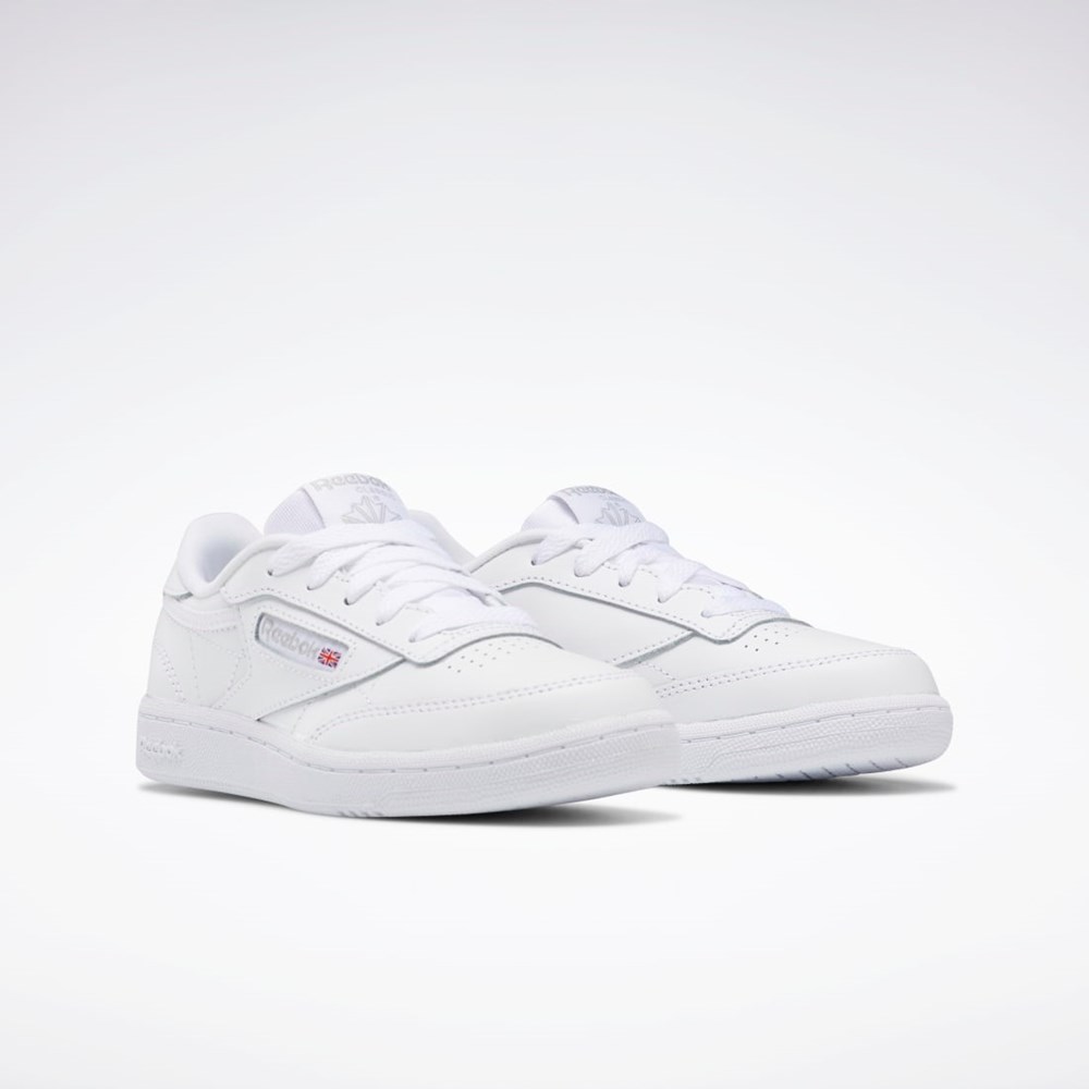 Reebok Club C Shoes - Preschool Biele Siva | ZLDAQ2317