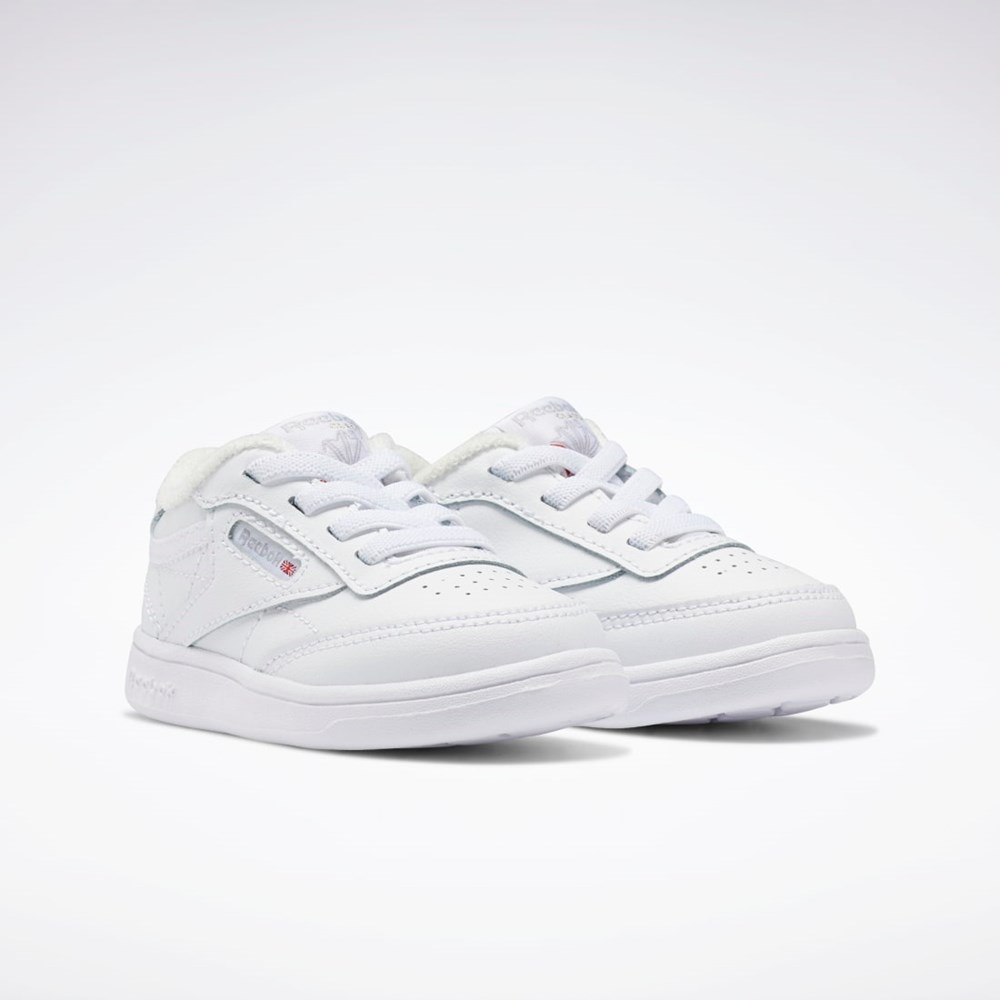 Reebok Club C Shoes - Toddler Biele Biele Biele | MZJFY0935