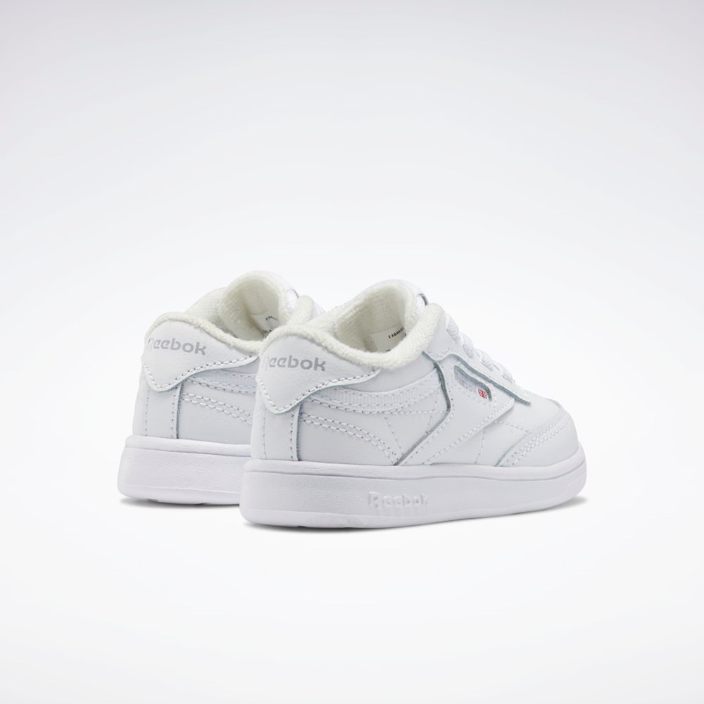 Reebok Club C Shoes - Toddler Biele Biele Biele | MZJFY0935