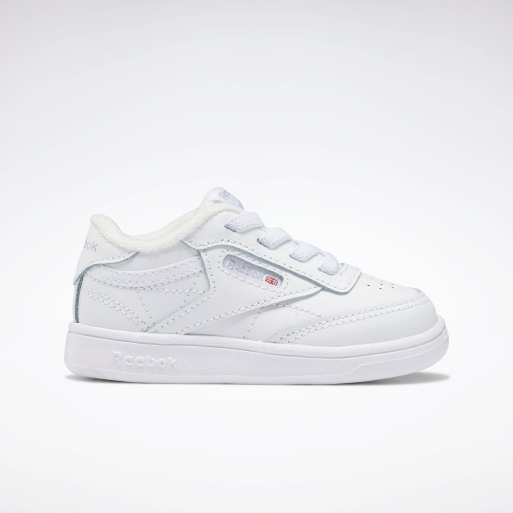 Reebok Club C Shoes - Toddler Biele Biele Biele | MZJFY0935