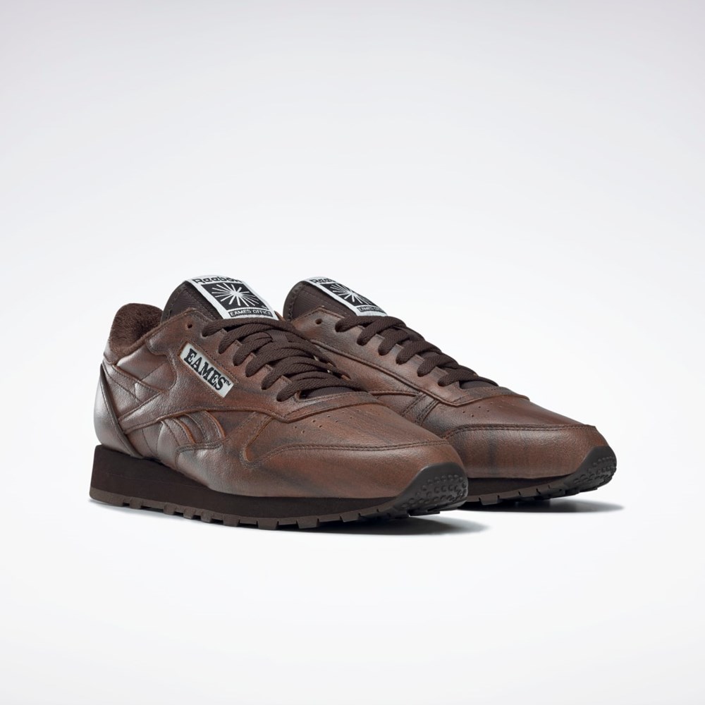 Reebok Eames Classic Leather Shoes Tmavo Hnede Tmavo Hnede Tmavo Hnede | IKZBG3920