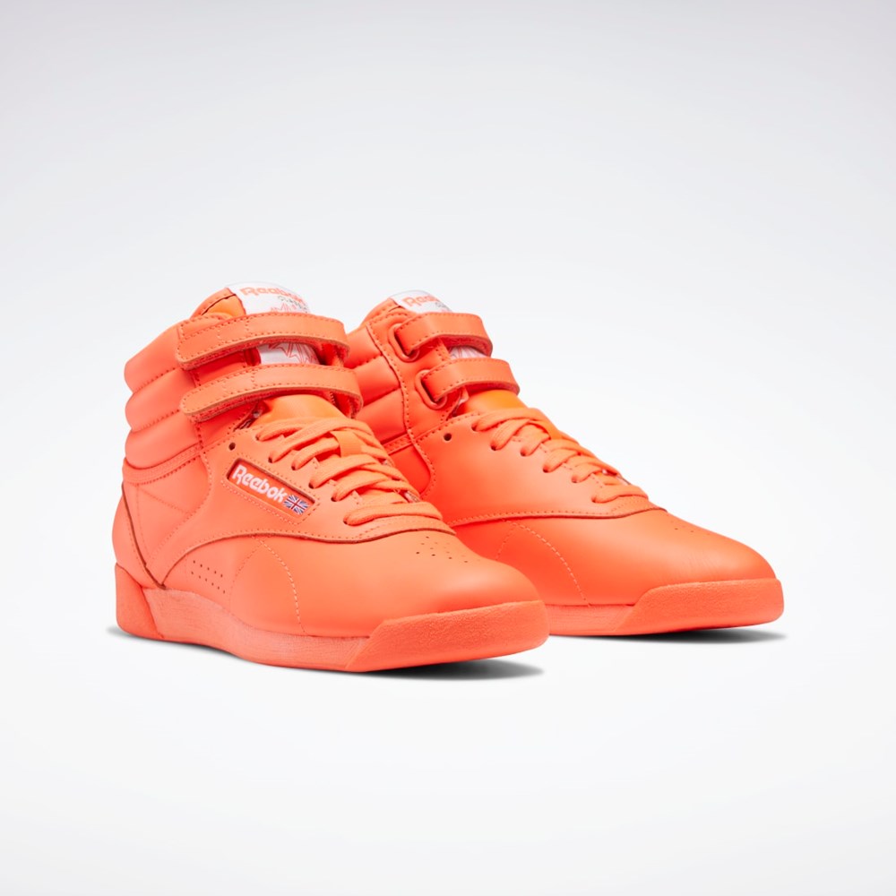 Reebok Freestyle Hi Shoes Oranžové Oranžové Biele | RDAMY9512