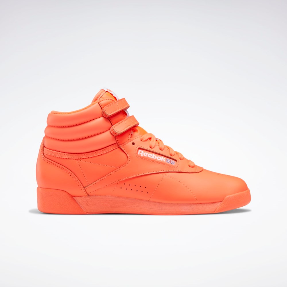 Reebok Freestyle Hi Shoes Oranžové Oranžové Biele | RDAMY9512