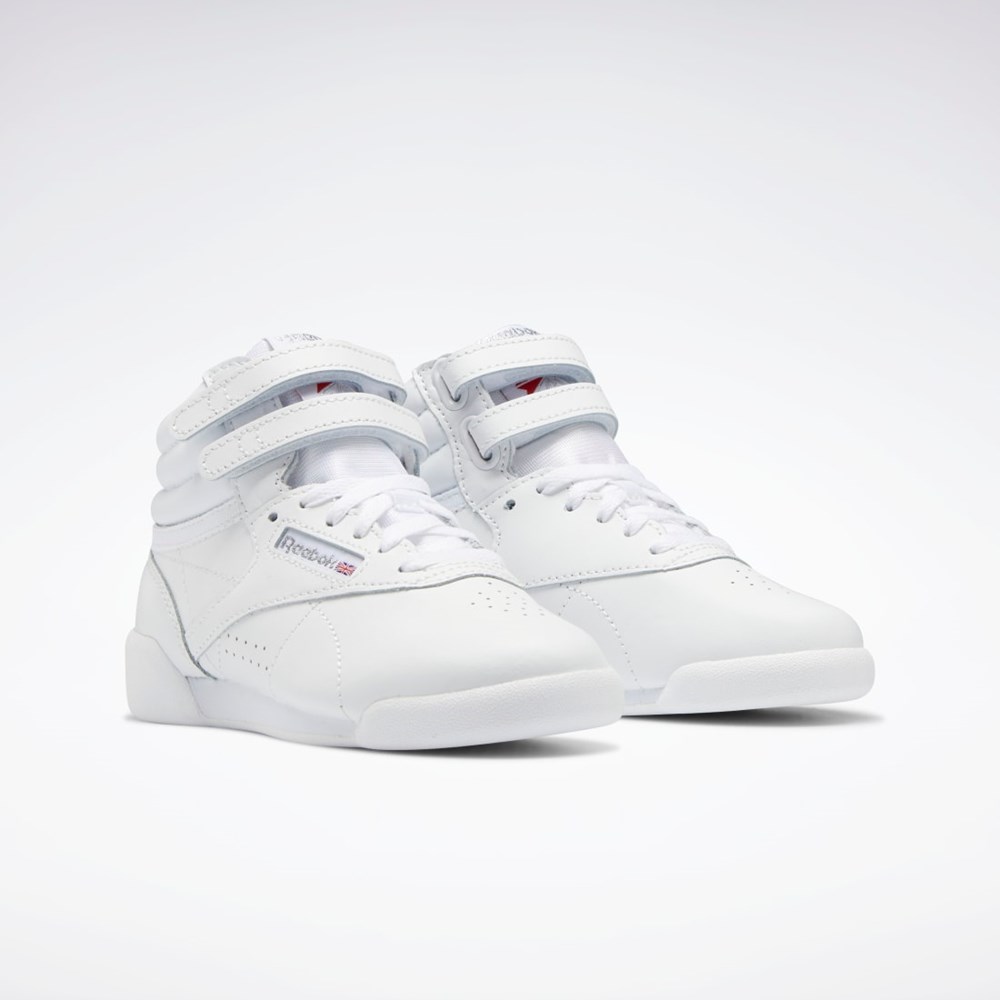 Reebok Freestyle Hi Shoes - Preschool Biele Biele Biele | BKURP0365