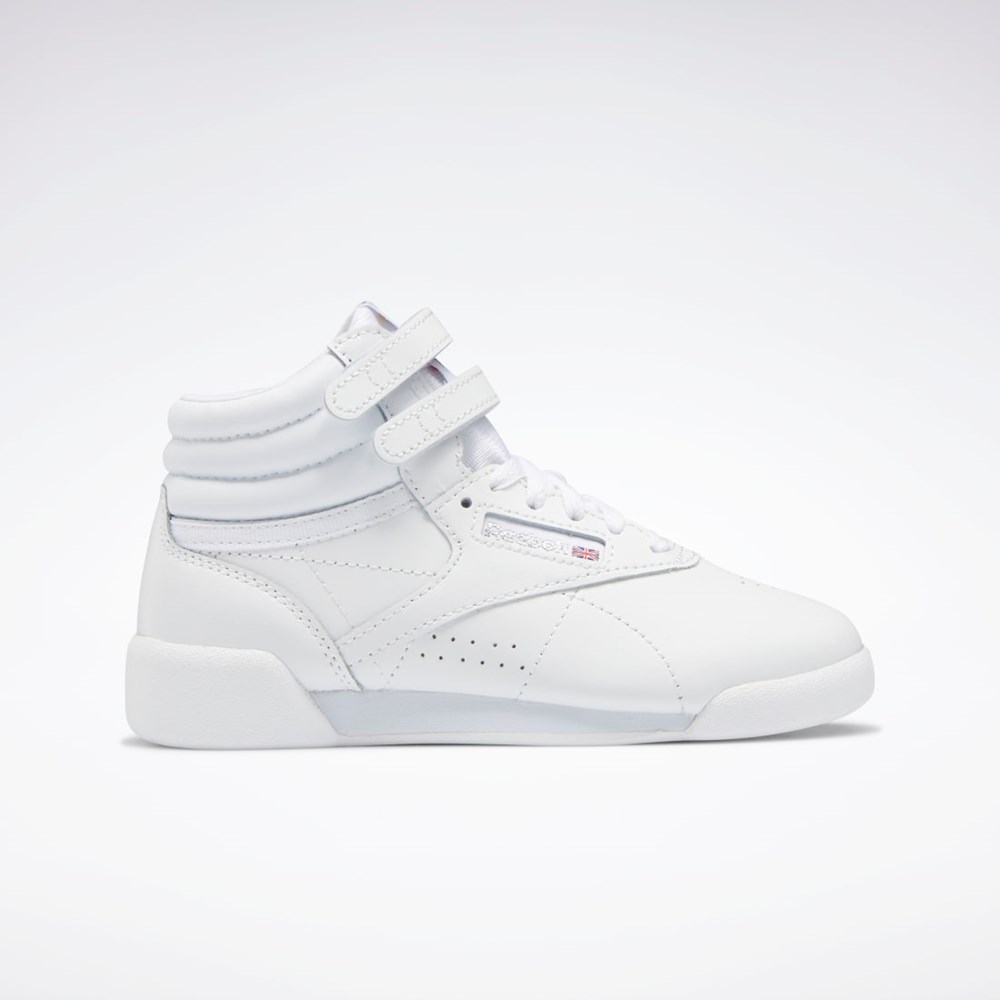 Reebok Freestyle Hi Shoes - Preschool Biele Biele Biele | VHQMY3816