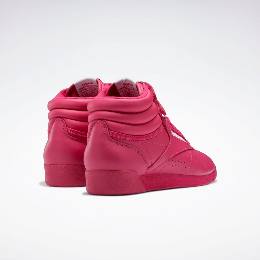 Reebok Freestyle Hi Shoes Ruzove Ruzove Biele | KUGQM7903