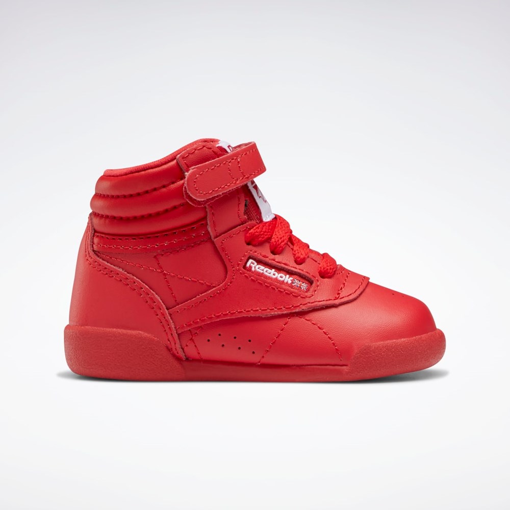 Reebok Freestyle Hi Shoes - Toddler Červené Červené Biele | FNKRM0874