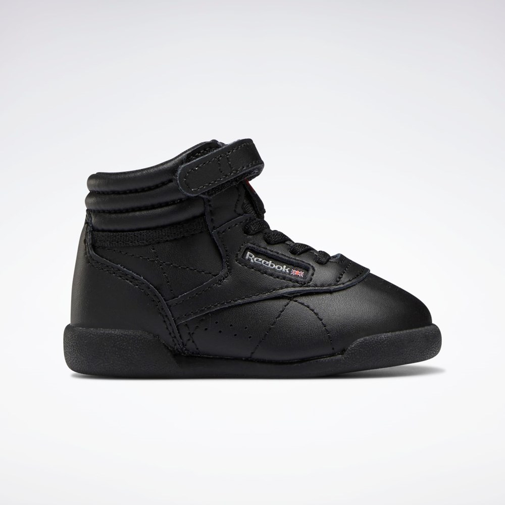 Reebok Freestyle Hi Shoes - Toddler Čierne Čierne Siva | JTDUO9075