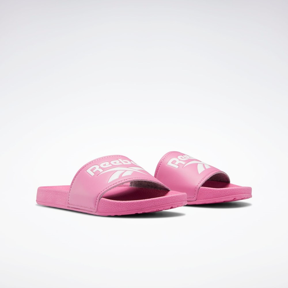 Reebok Fulgere Slides - Preschool Ruzove Ruzove Biele | TNFCP8027