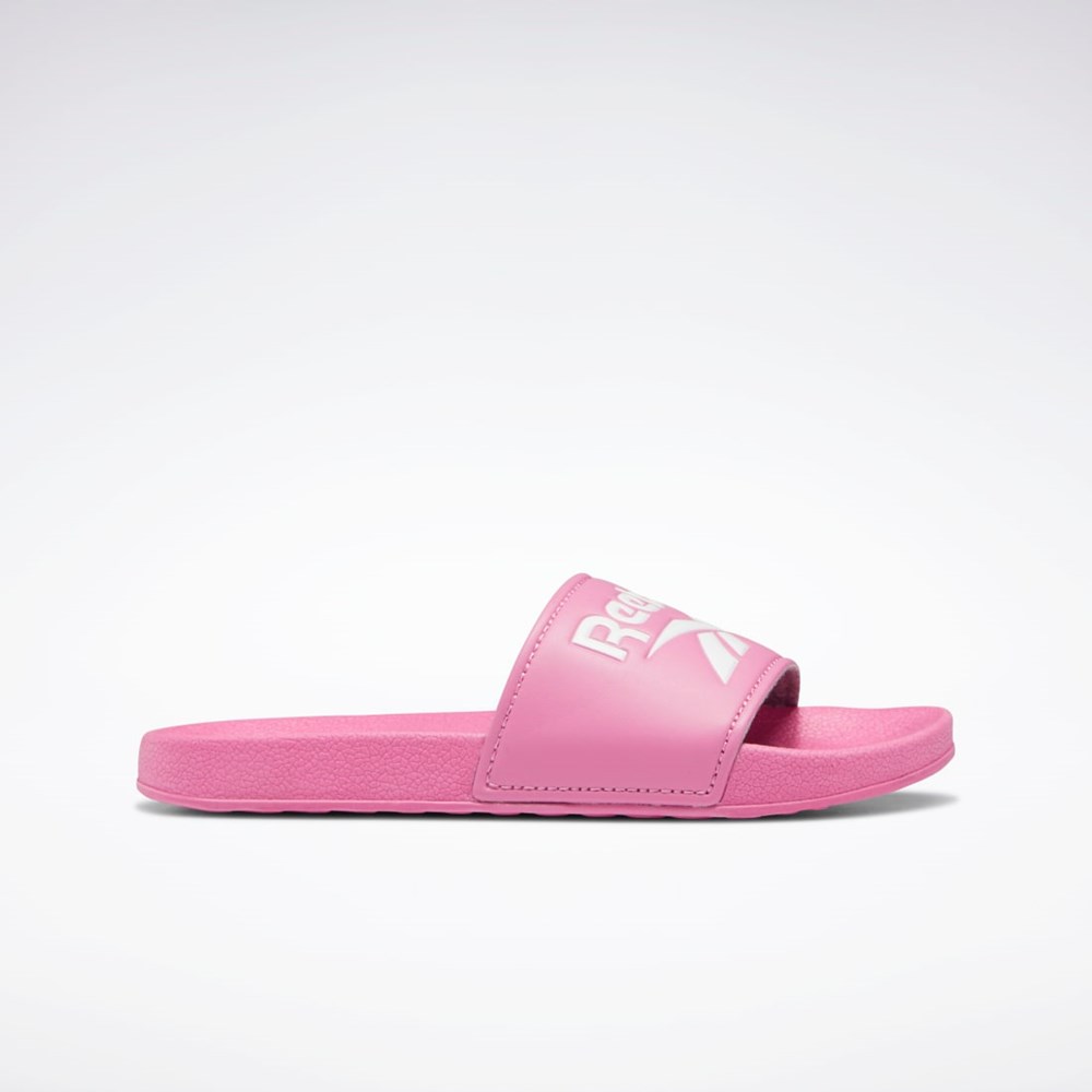 Reebok Fulgere Slides - Preschool Ruzove Ruzove Biele | TNFCP8027