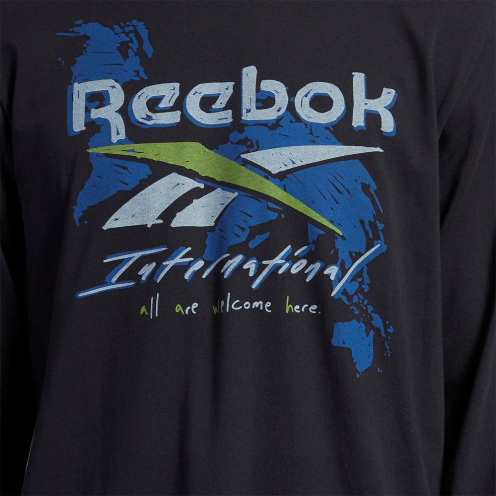 Reebok Grafika Series Pre-Season Long Sleeve T-Shirt Čierne | KBLSO2658