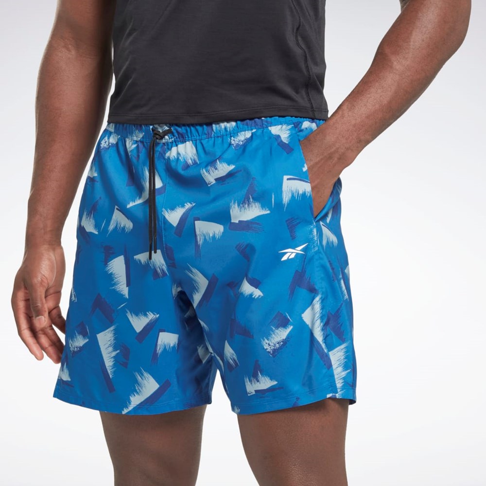 Reebok Grafika Speed 2.0 Shorts Modre | NQIJE9485