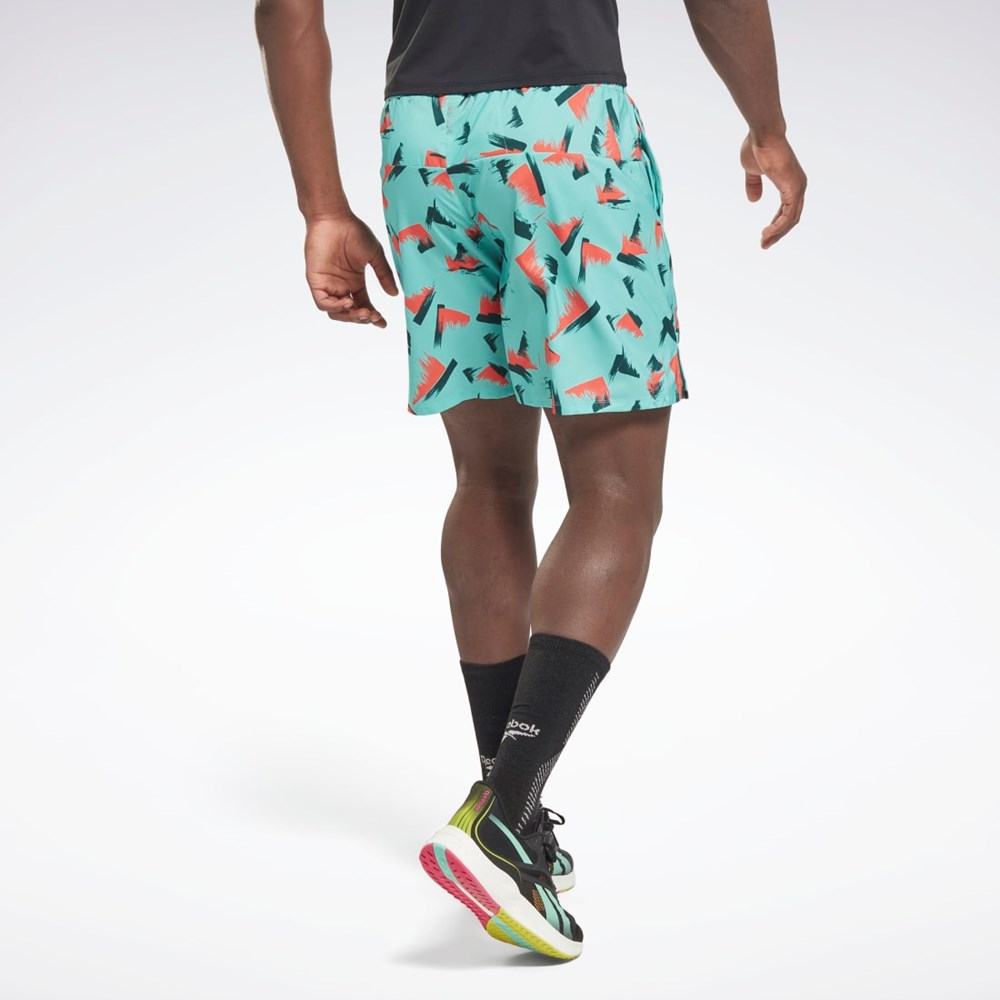 Reebok Grafika Speed 2.0 Shorts Semi Classic Teal | XNOVM3896