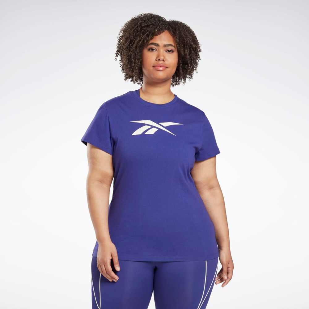 Reebok Grafika Vector T-Shirt (Plus Size) Nachový | LACWR1690