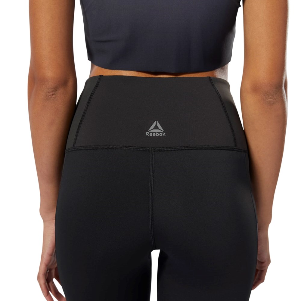 Reebok Joga Ombre Leggings Čierne Siva | ZUPWL7852