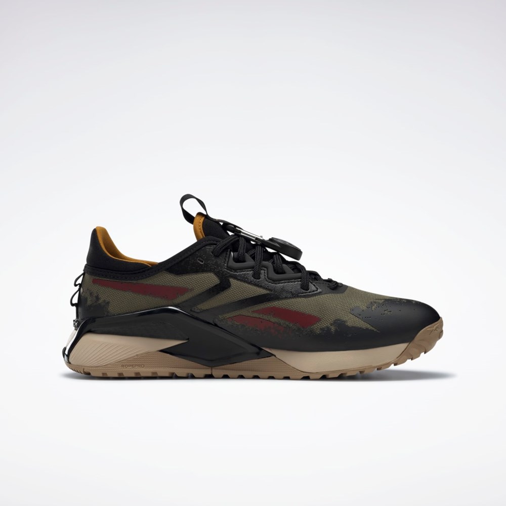 Reebok Jurassic World Nano X2 Adventure Tréningová Shoes Olivovo Zelená Čierne Hnedožltý | XTSOJ2870