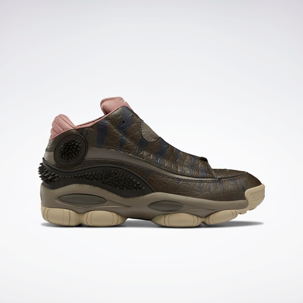 Reebok Jurassic World The Answer DMX Basketball Shoes Stone / Cliff Stone / Parched Earth | ZNBHU9026