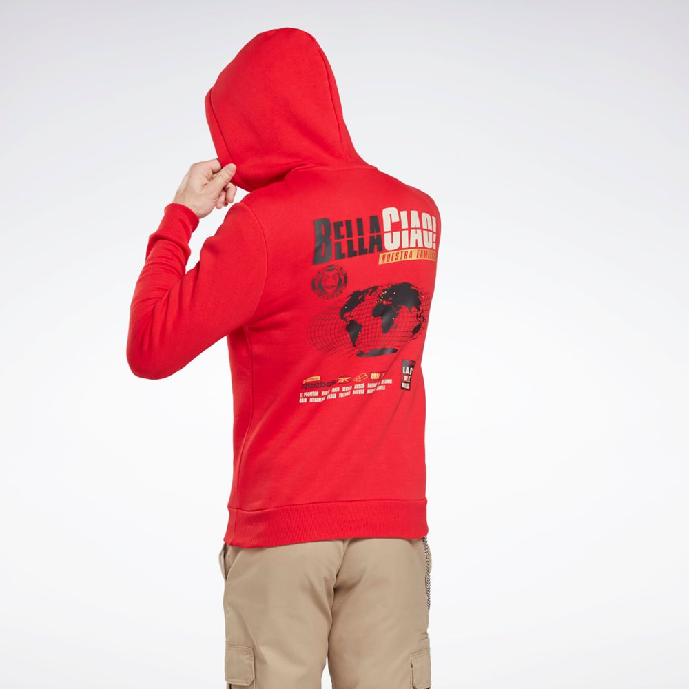 Reebok La Casa De Papel Sweatshirt Červené | NKDWC5918