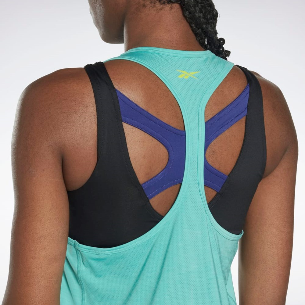 Reebok Les Mills® BodyCombat® ACTIVCHILL Grafika Tank Top Semi Classic Teal | KNATI8176