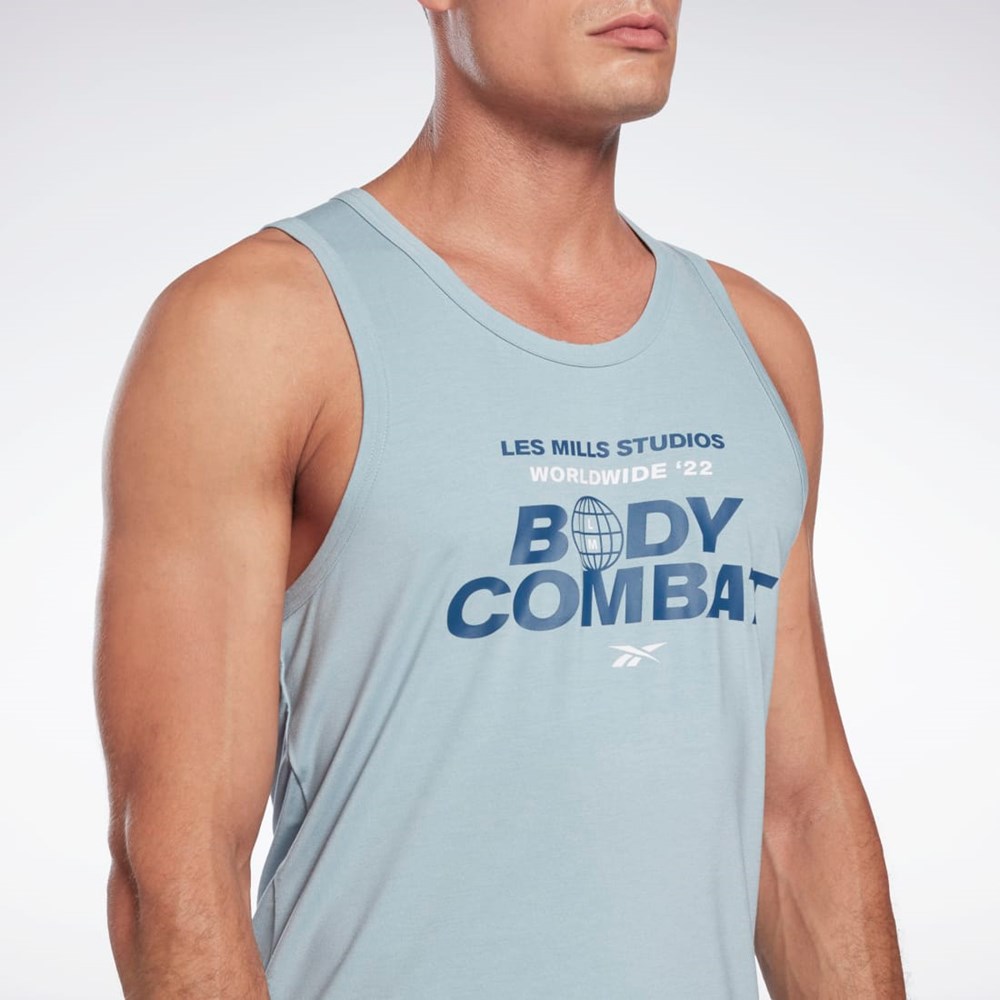 Reebok Les Mills® BodyCombat® ACTIVCHILL+DREAMBLEND Tank Top Siva | YETCG6723