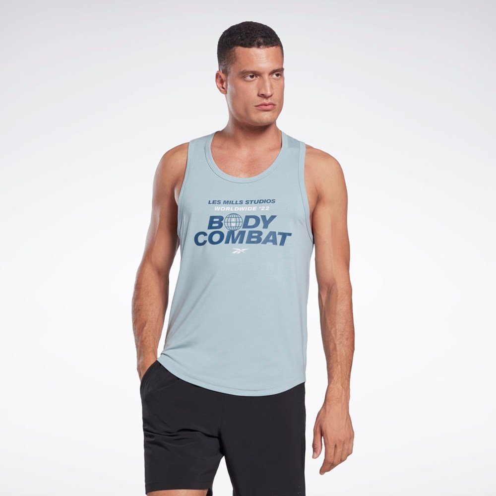 Reebok Les Mills® BodyCombat® ACTIVCHILL+DREAMBLEND Tank Top Siva | YETCG6723