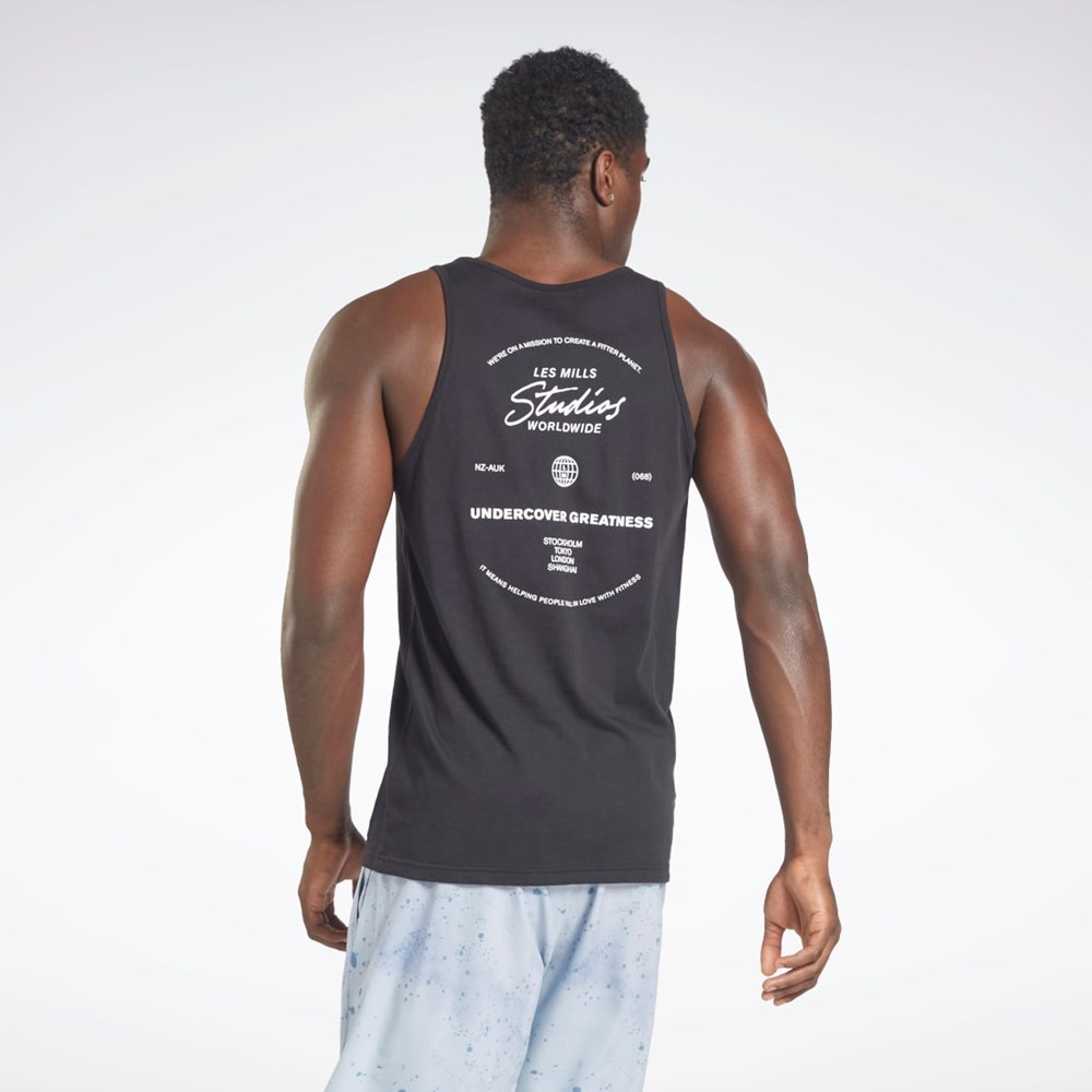 Reebok Les Mills® Grafika Tank Top Čierne | GTEAZ6259