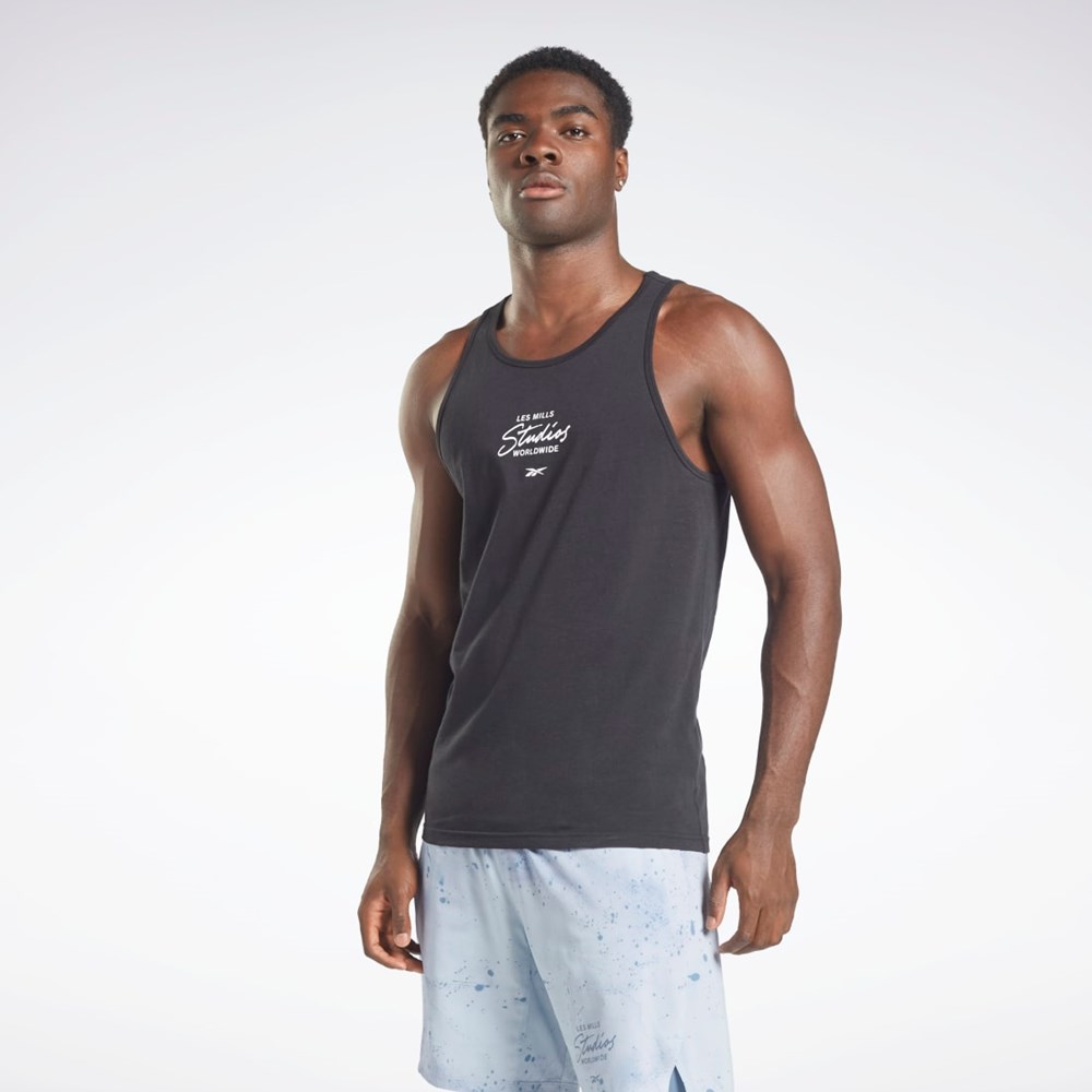 Reebok Les Mills® Grafika Tank Top Čierne | GTEAZ6259