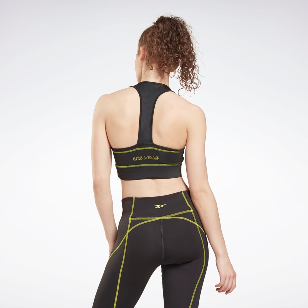 Reebok Les Mills® High-Neck Sports Bra Čierne | ZHPYX0639