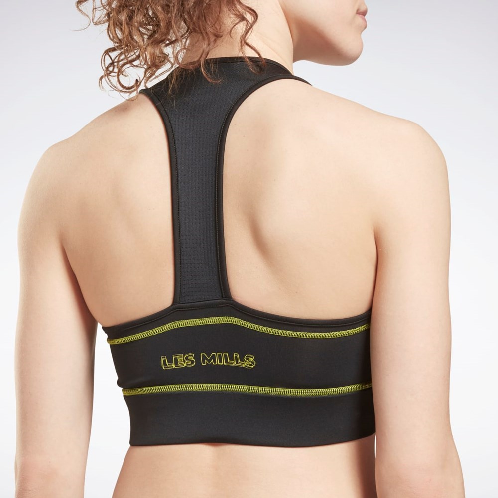 Reebok Les Mills® High-Neck Sports Bra Čierne | ZHPYX0639