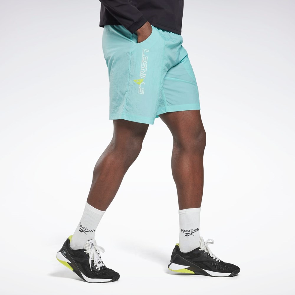 Reebok Les Mills® Lahke Woven Shorts Semi Classic Teal | ZLBPM5810