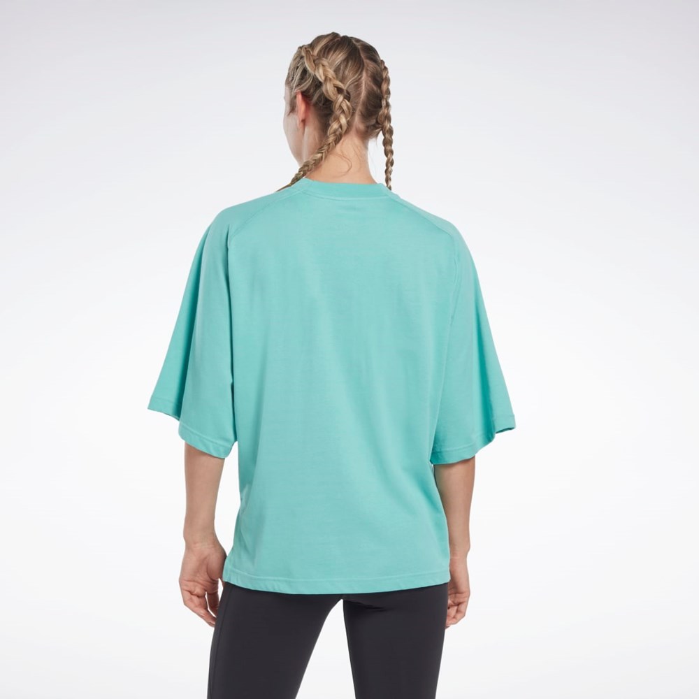 Reebok Les Mills® Layering T-Shirt Semi Classic Teal | DHXLQ0286