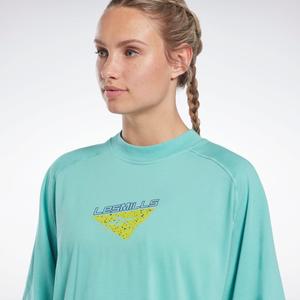 Reebok Les Mills® Layering T-Shirt Semi Classic Teal | DHXLQ0286