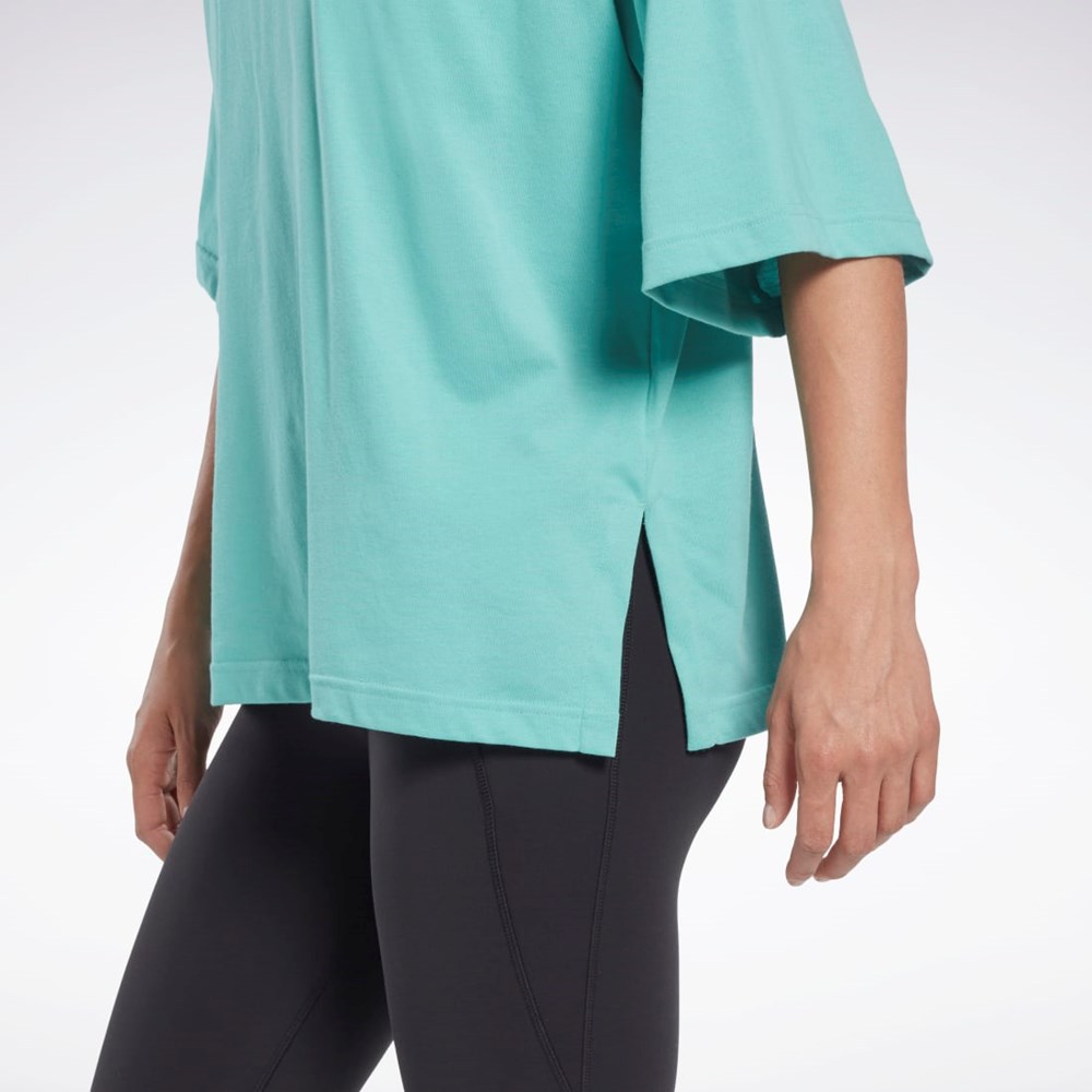 Reebok Les Mills® Layering T-Shirt Semi Classic Teal | DHXLQ0286