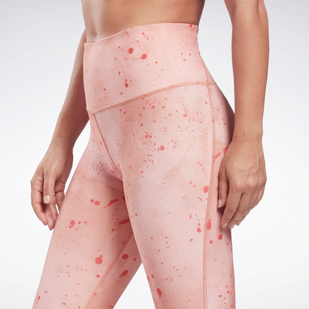 Reebok Les Mills® Lux Bold High-Waisted Printed Tights Koralove | XEBIL5621