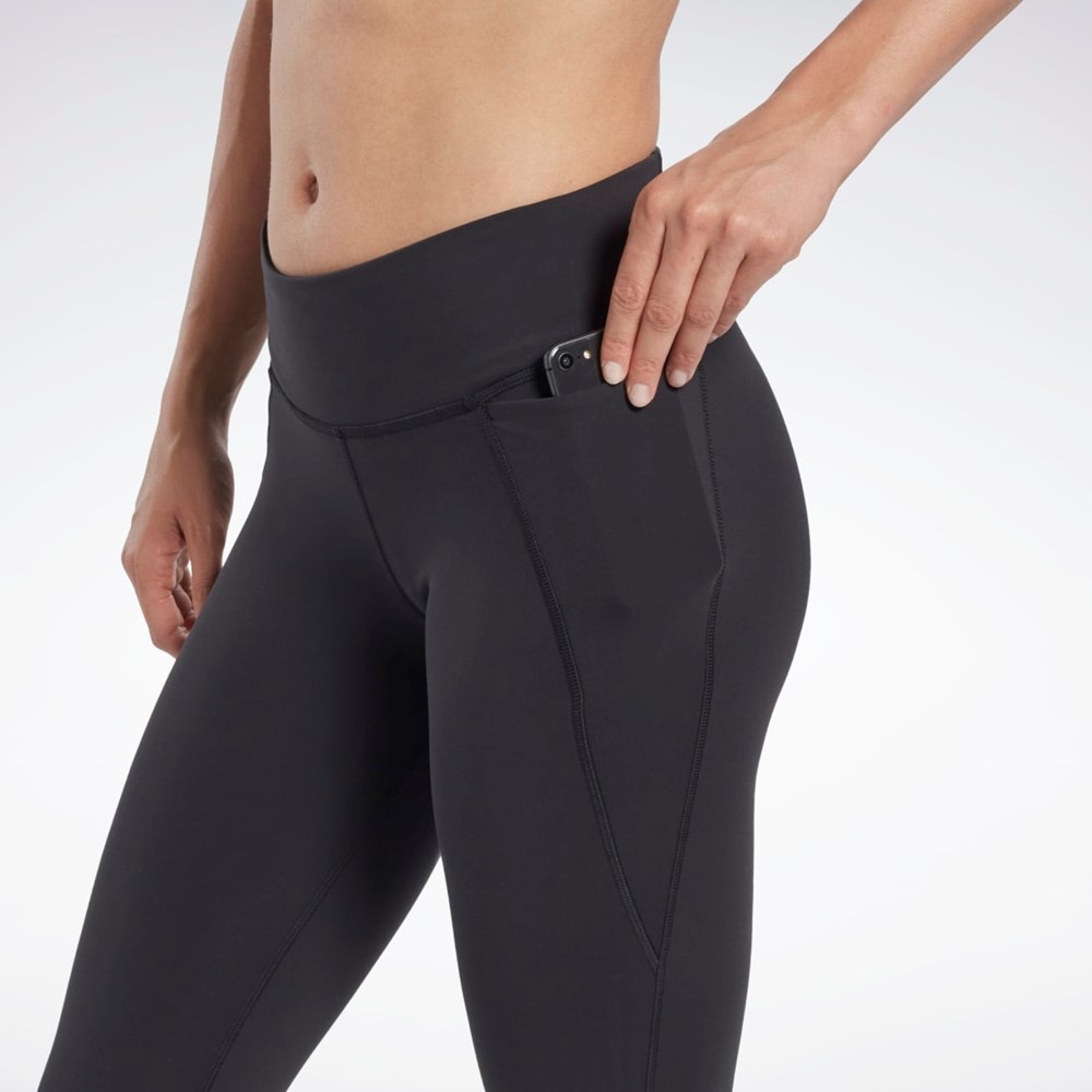 Reebok Les Mills® Lux Vector Grafika Leggings Čierne | SYOVW4076