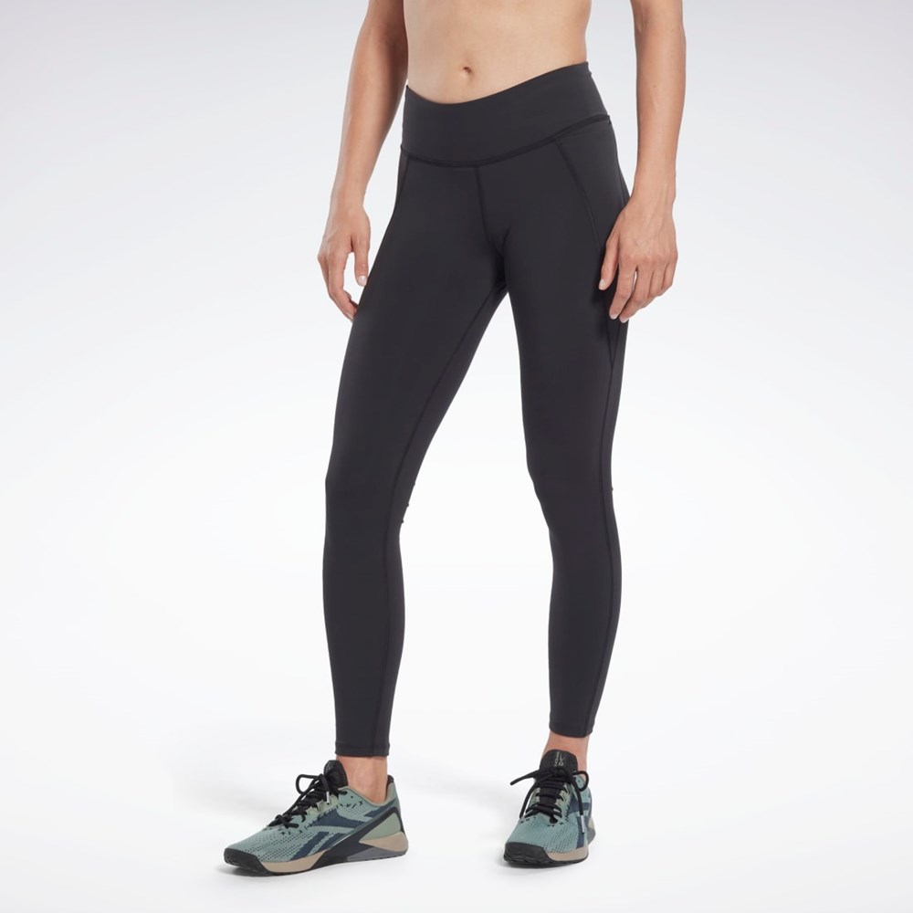 Reebok Les Mills® Lux Vector Grafika Leggings Čierne | SYOVW4076