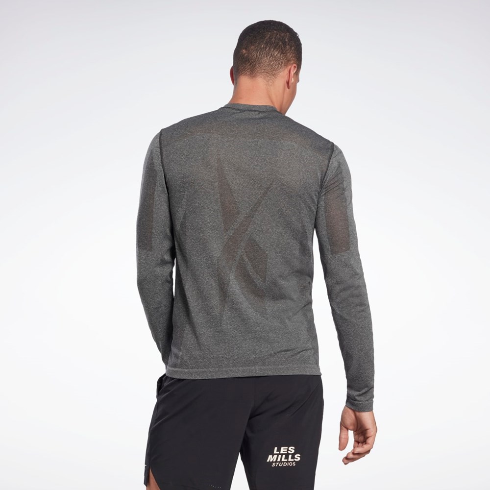 Reebok Les Mills® Myoknit Long Sleeve T-Shirt Čierne | PVCJF5384