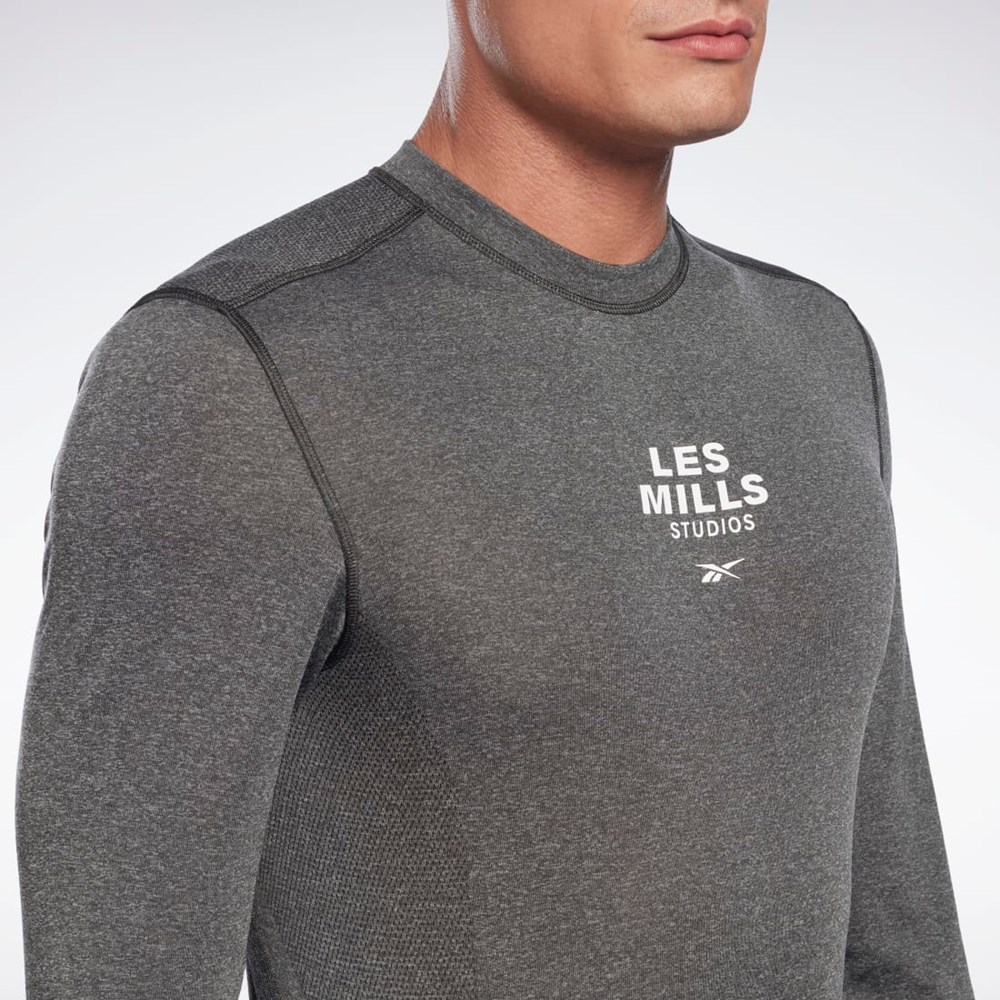 Reebok Les Mills® Myoknit Long Sleeve T-Shirt Čierne | PVCJF5384