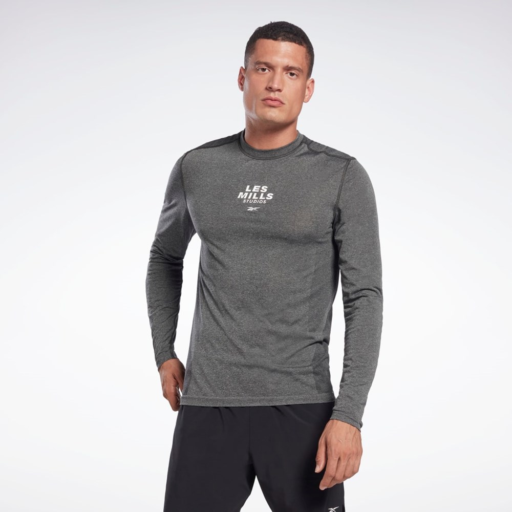 Reebok Les Mills® Myoknit Long Sleeve T-Shirt Čierne | PVCJF5384