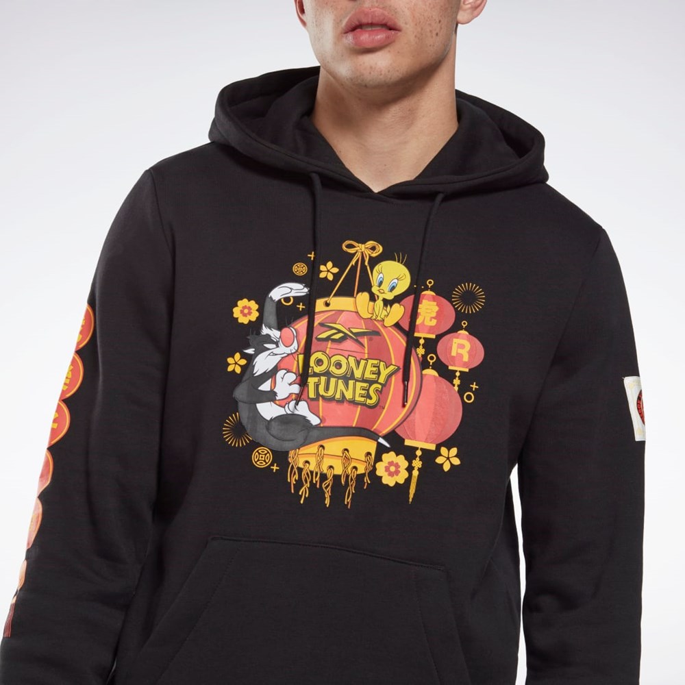 Reebok Looney Tunes S Kapucňou Sweatshirt Čierne | BCATP3845