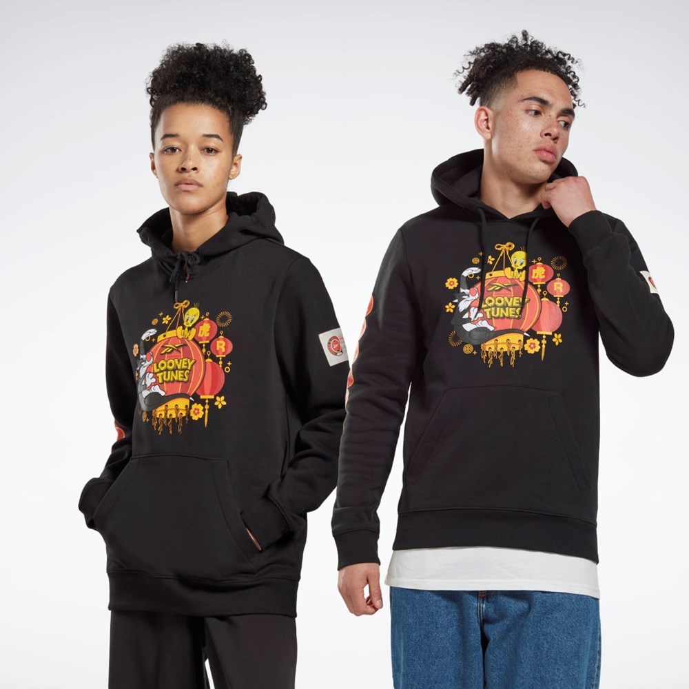 Reebok Looney Tunes S Kapucňou Sweatshirt Čierne | BCATP3845