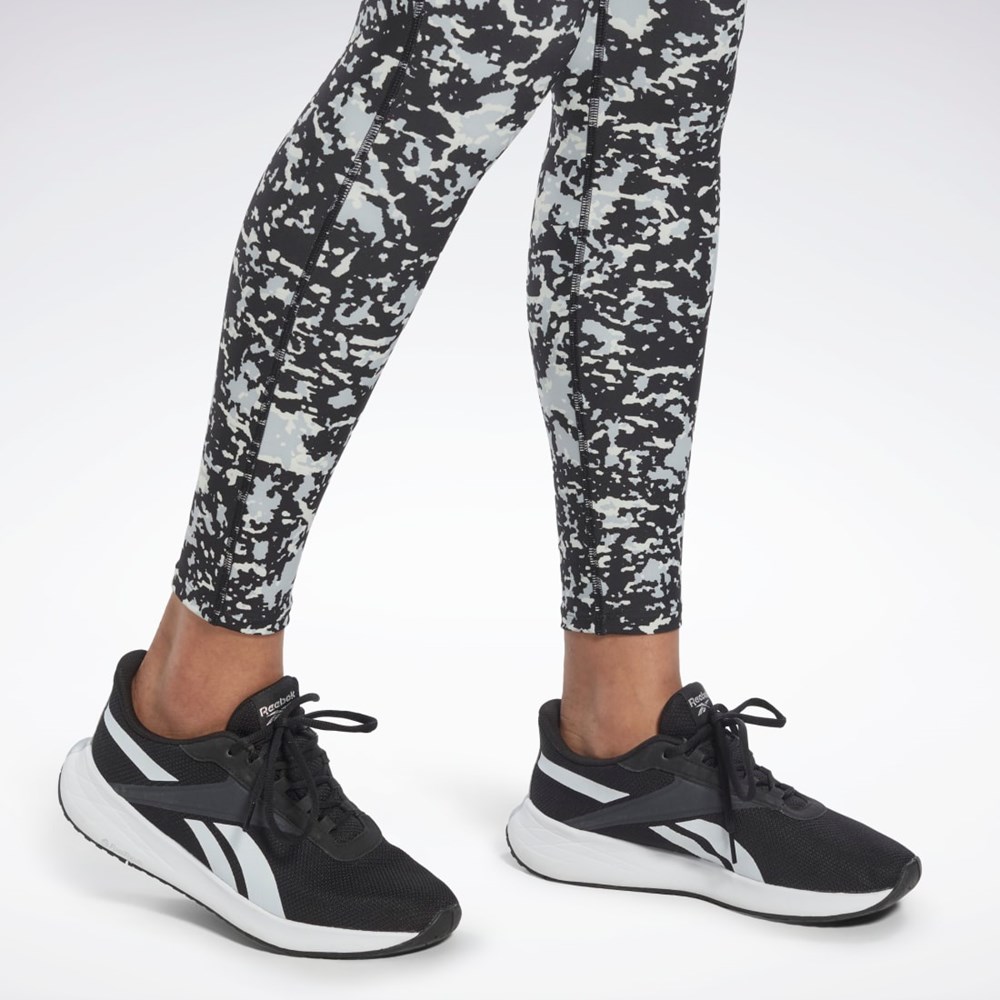 Reebok Lux 2.0 Speckle Modern Safari Leggings Čierne | DBUIJ6048