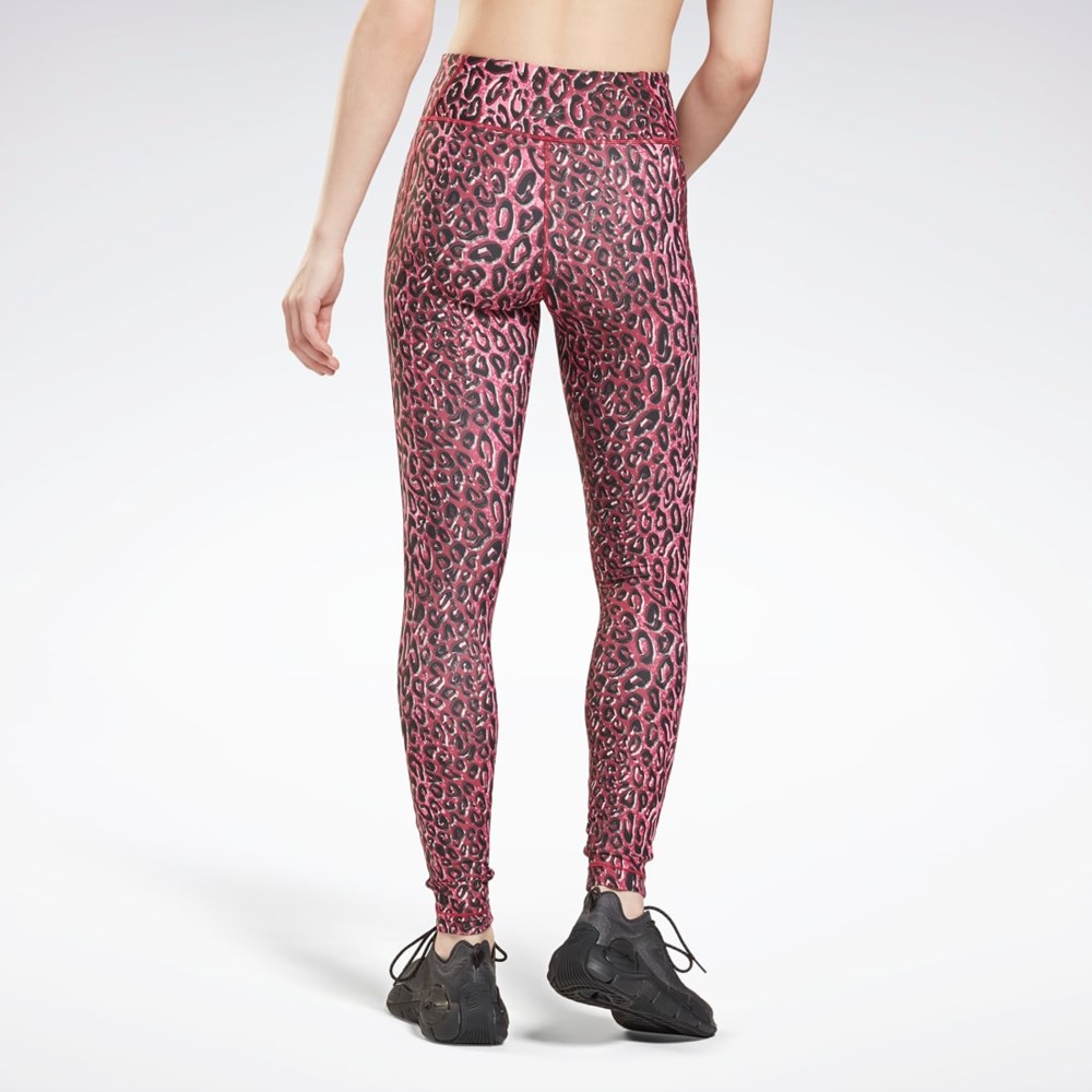 Reebok Lux Bold Leggings Punch Berry | YHCWE7965