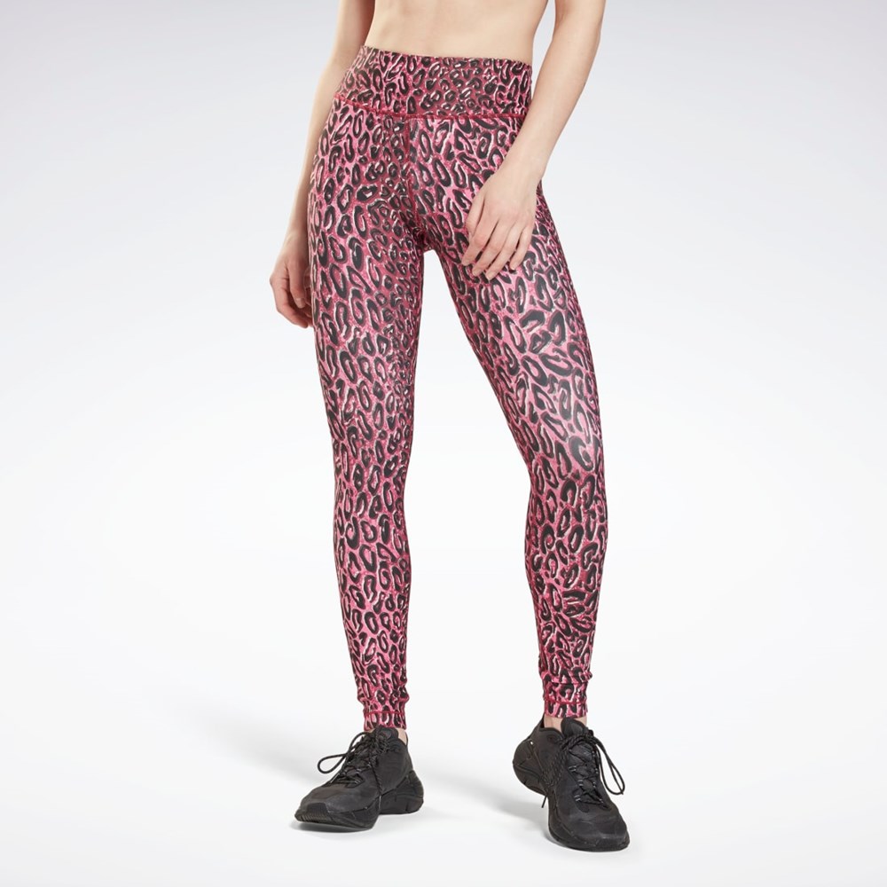 Reebok Lux Bold Leggings Punch Berry | YHCWE7965