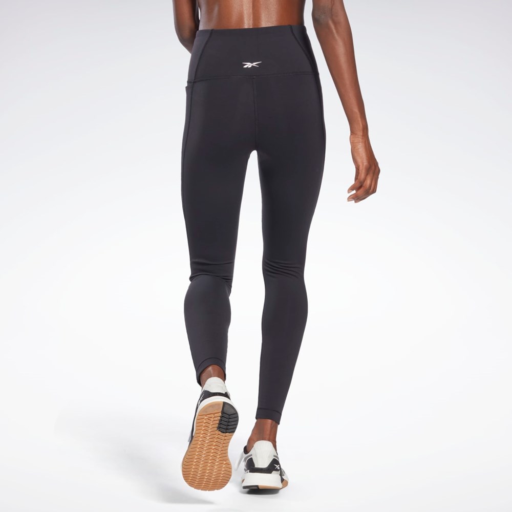 Reebok Lux High-Waisted Tights Čierne | RUEBN5781