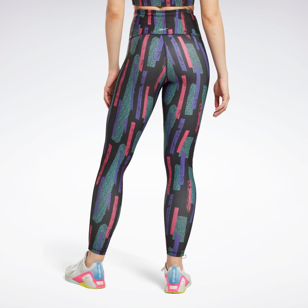 Reebok MYT Allover Print Tights Ruzove | VSXPE7294